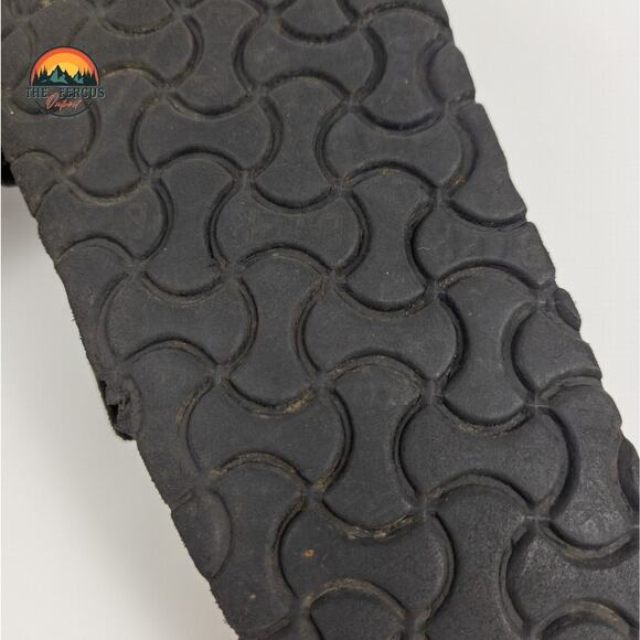 Birkenstock Black Patent Leather Arizona Two Strap Sandals Shoe Womens 9.5 UK 40 - Picture 16 of 16